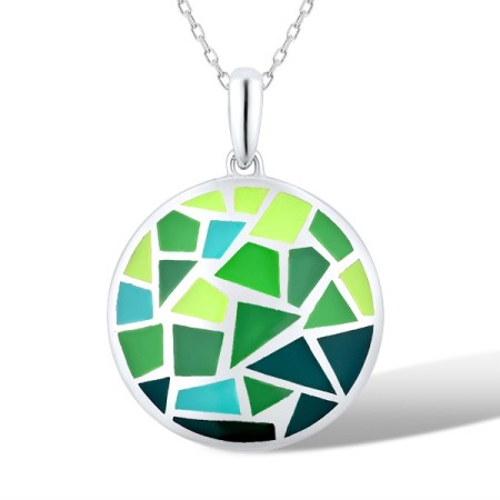 Sterling Silver Pendant Enamel (P314831ENASL925)