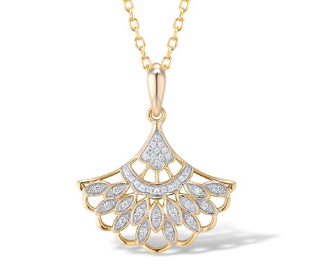 14KYW Pendant Diamond (P314930DIA14KYW)