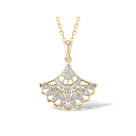 14KYW Pendant Diamond (P314930DIA14KYW)