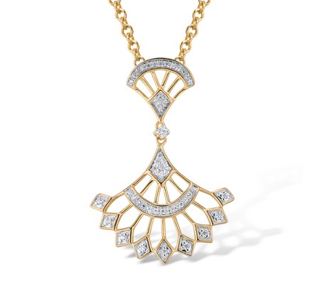 14KYW Pendant Diamond (P315028DIA14KYW)