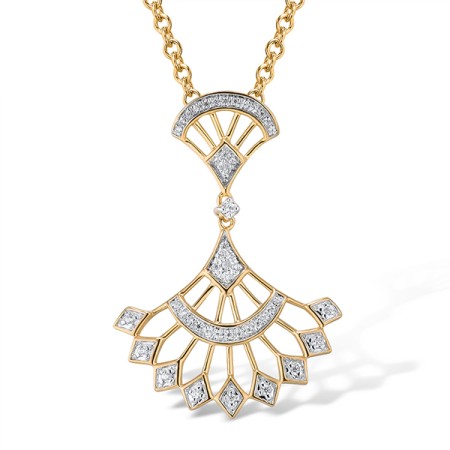 14KYW Pendant Diamond (P315028DIA14KYW)