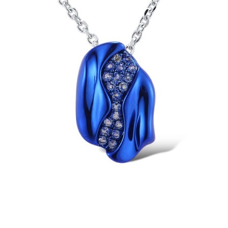 9KWw/ Blue e-coating Pendant White Topaz (P315392WTT9WAU)