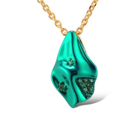 9KYw/ Green e-coating Pendant Green Garnet (P315394GNG9YAG)