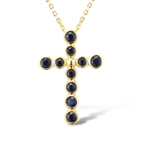 14KY Pendant Blue Sapphire (P315738SAP14KY)