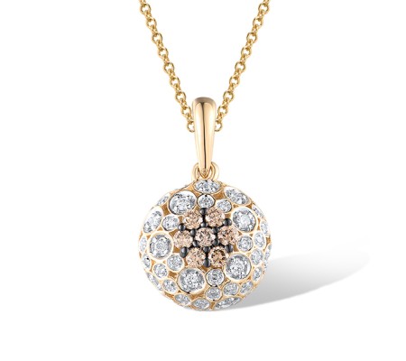 14KYWB Pendant Brown Diamond,Diamond without chain (P315817BRW14KYWB)
