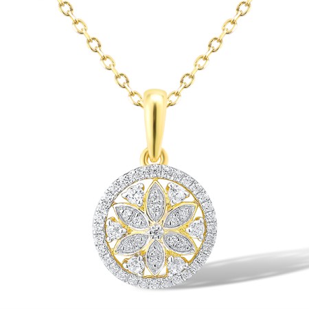 14KYW Pendant Diamond (P315864DIA14KYW)
