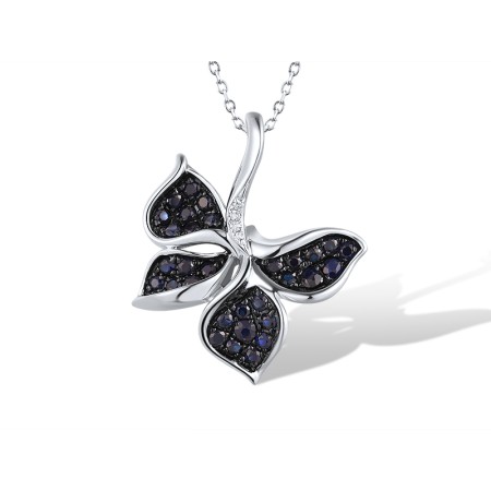 14KWB Pendant Blue Sapphire,Diamond (P315923SAP14KWB)