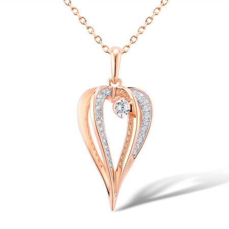 14KRW Pendant Diamond (P315925DIA14KRW)