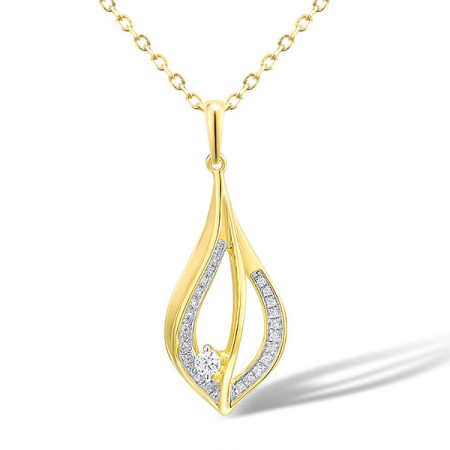 14KYW Pendant Diamond (P315999DIA14KYW)