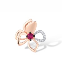 14KRWB Pendant Diamond,Ruby (P316195RUY14KRWB)