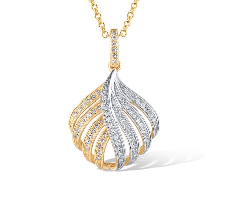 14KYW Pendant Diamond without chain (P316199DIA14KYW)