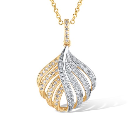 14KYW Pendant Diamond without chain (P316199DIA14KYW)