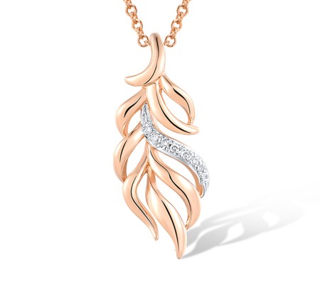 14KRW Pendant Diamond (P316209DIA14KRW)