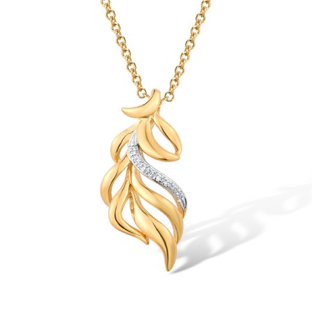 14KYW Pendant Diamond (P316211DIA14KYW)