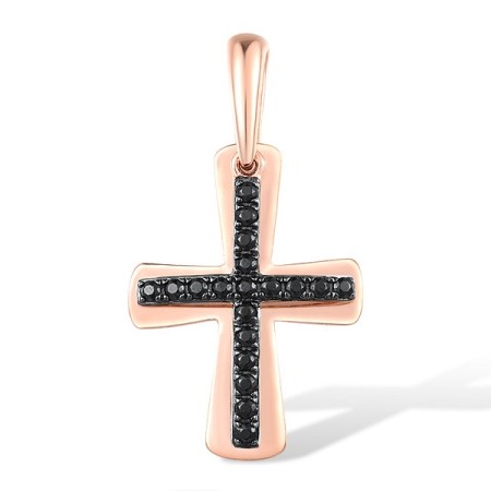 9K red and black Pendant Black spinel (P316252BSN9KRB)