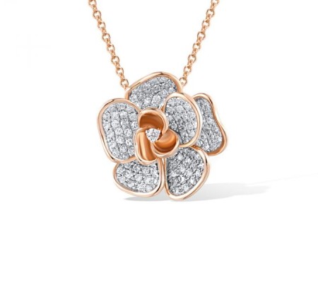14KRW Pendant Diamond without chain (P316410DIA14KRW)