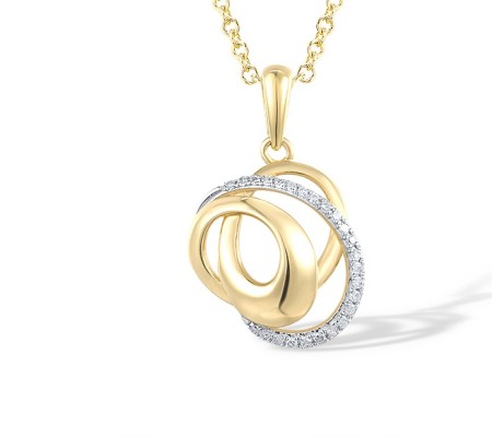 14KYW Pendant Diamond (P316589DIA14KYW)