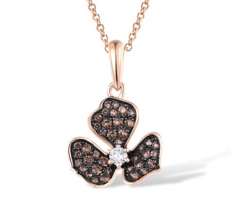 14KRB Pendant Brown Diamond,Diamond (P316885BRW14KRB)