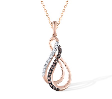 14KRWB Pendant Diamond,Brown Diamond (P316975BRW14KRWB)