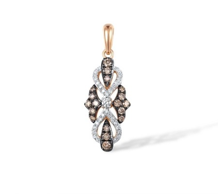 14KRWB Pendant Brown Diamond,Diamond (P317021BRW14KRWB)