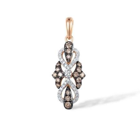 14KRWB Pendant Brown Diamond,Diamond (P317021BRW14KRWB)