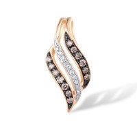 14KRWB Pendant Brown Diamond,Diamond (P317024BRW14KRWB)