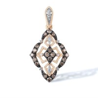 14KRWB Pendant Brown Diamond,Diamond (P317025BRW14KRWB)