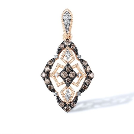 14KRWB Pendant Brown Diamond,Diamond (P317025BRW14KRWB)