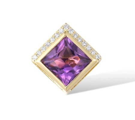 14KY Pendant Amethyst,Diamond (P317043AME14KY)