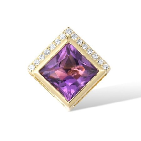 14KY Pendant Amethyst,Diamond (P317043AME14KY)