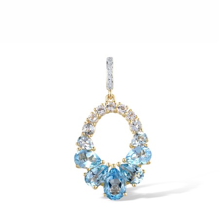 14KYW Pendant Blue Topaz (Sky Blue),Blue Topaz (Swiss Blue),Diamond,White Topaz (P317534BTKT14KYW)