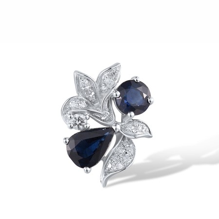 14KW Pendant Blue Sapphire,Diamond,White Sapphire (P317555SWS14KW)