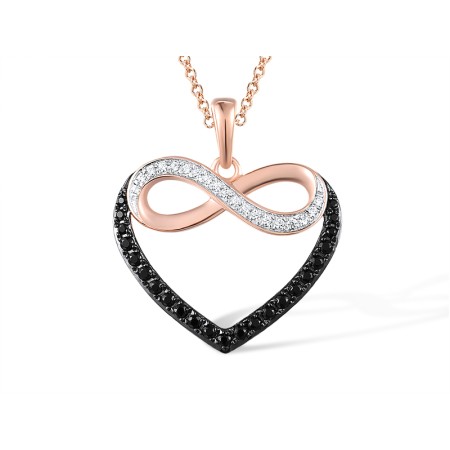 14KRWB Pendant Black Diamond,Diamond (P317589WBD14KRWB)