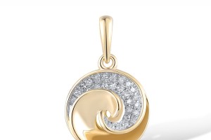 14KYW Pendant Diamond (P317728DIA14KYW)
