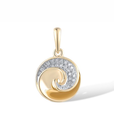 14KYW Pendant Diamond (P317728DIA14KYW)