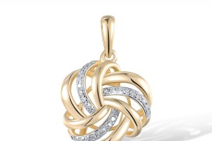 14KYW Pendant Diamond (P317742DIA14KYW)