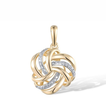 14KYW Pendant Diamond (P317742DIA14KYW)