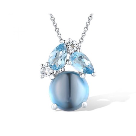 14KW Pendant Blue Topaz (Swiss Blue),London Blue Topaz,Blue Topaz (Sky Blue) (P318245BKLT14KW)