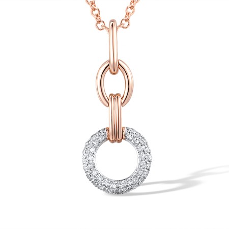 14KRW Pendant Diamond (P318366DIA14KRW)