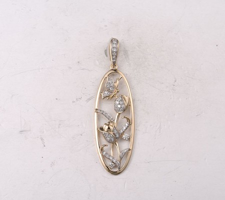 14KYW Pendant Diamond (P318369DIA14KYW)