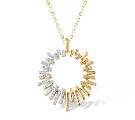 14KYW Pendant Diamond (P318405DIA14KYW)