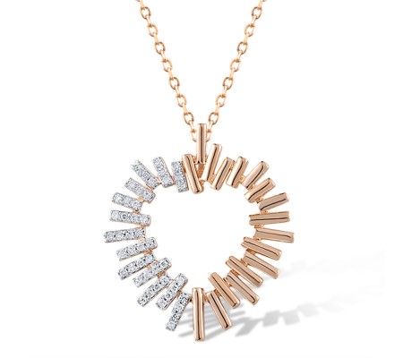 14KRW Pendant Diamond (P318406DIA14KRW)