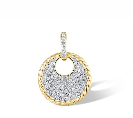 14KYW Pendant Diamond (P318545DIA14KYW)