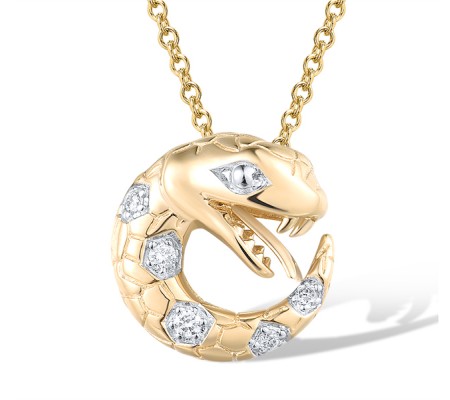 14KYW Pendant Diamond (P318628DIA14KYW)