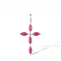 14KW Pendant Diamond,Ruby (P318810RUY14KW)
