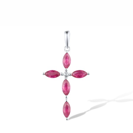 14KW Pendant Diamond,Ruby (P318810RUY14KW)