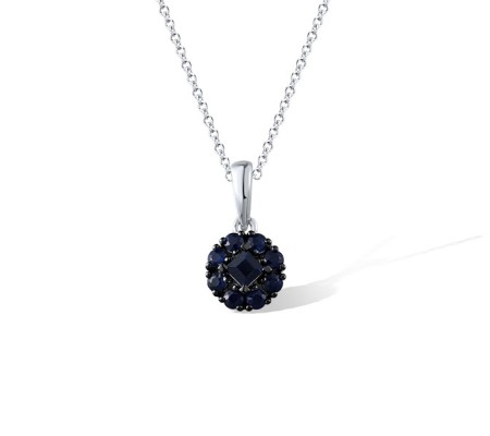14KWB Pendant Blue Sapphire (P318915SAP14KWB)