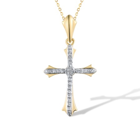 14KYW Pendant Diamond (P318975DIA14KYW)