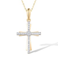 14KYW Pendant Diamond (P318976DIA14KYW)