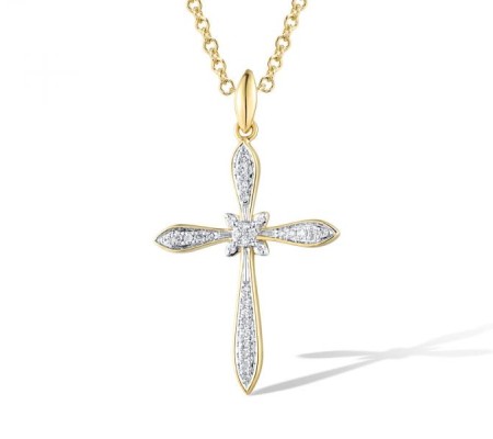 14KYW Pendant Diamond (P318977ADIA14KYW)